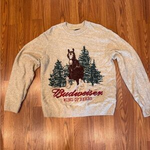 NWOT Abercrombie & Fitch Budweiser Sweater